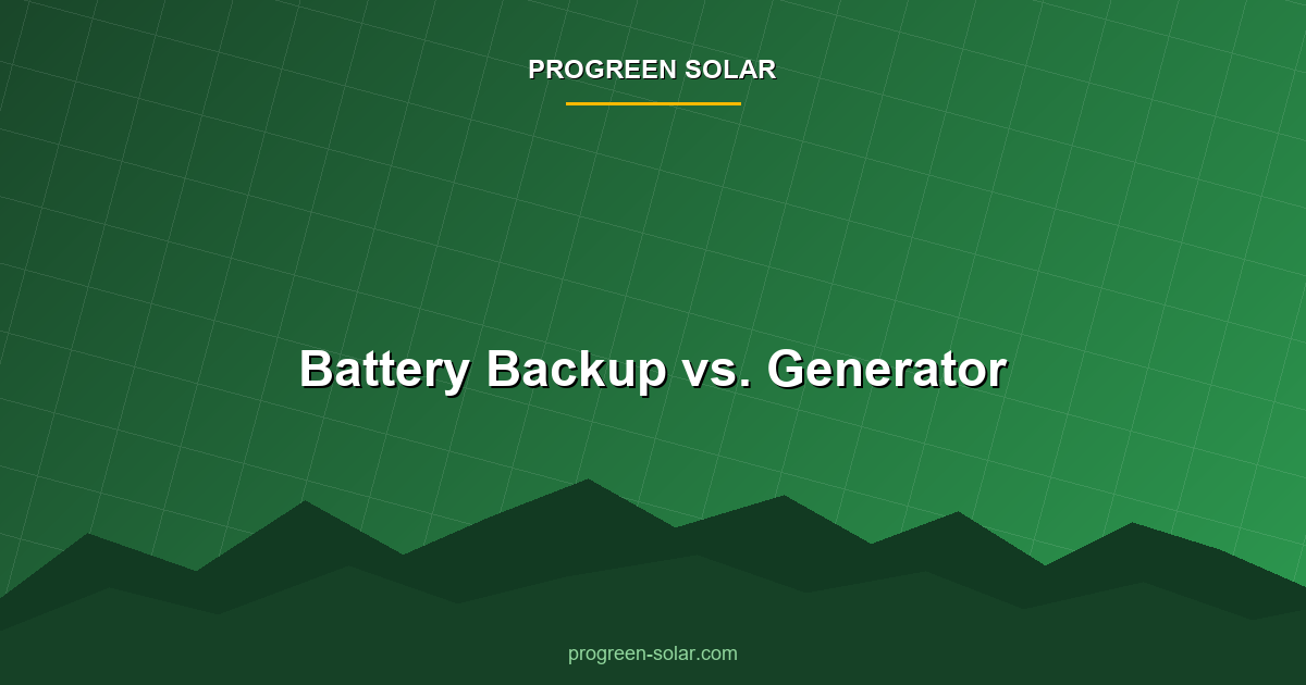 Battery Backup vs Generator: Which Is Better?