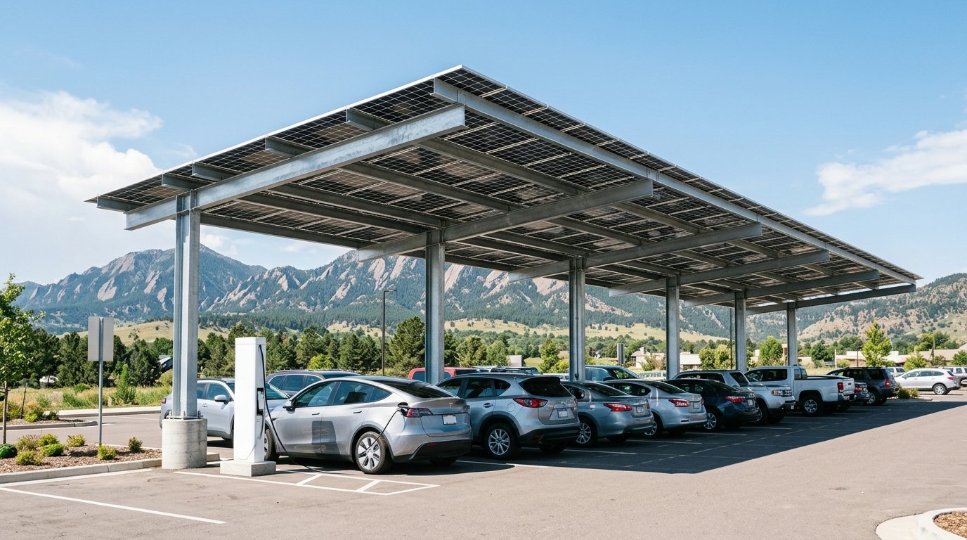 Solar Carports & Canopies for Colorado Business
